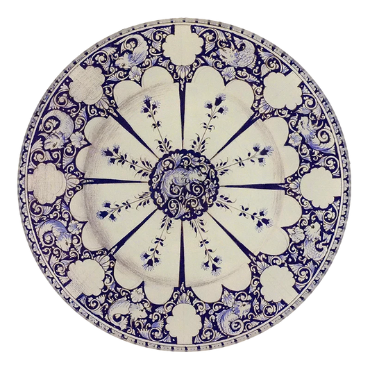 Blue Fish 5 1/4" Round Plate