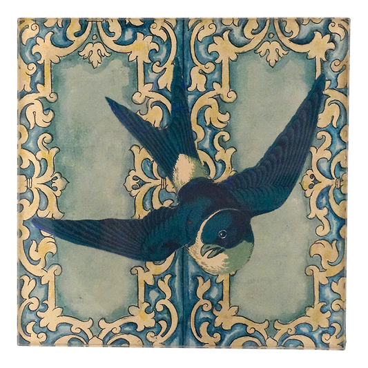 Blue Swallow Spoon Rest