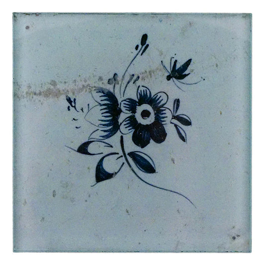 Floral Delft Tile Spoon Rest