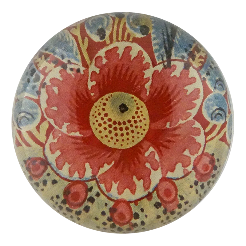 Chintz Detail Dome Paperweight