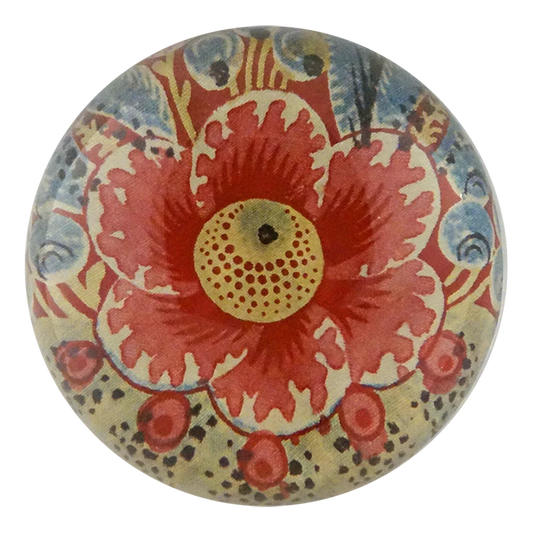 Chintz Detail Dome Paperweight