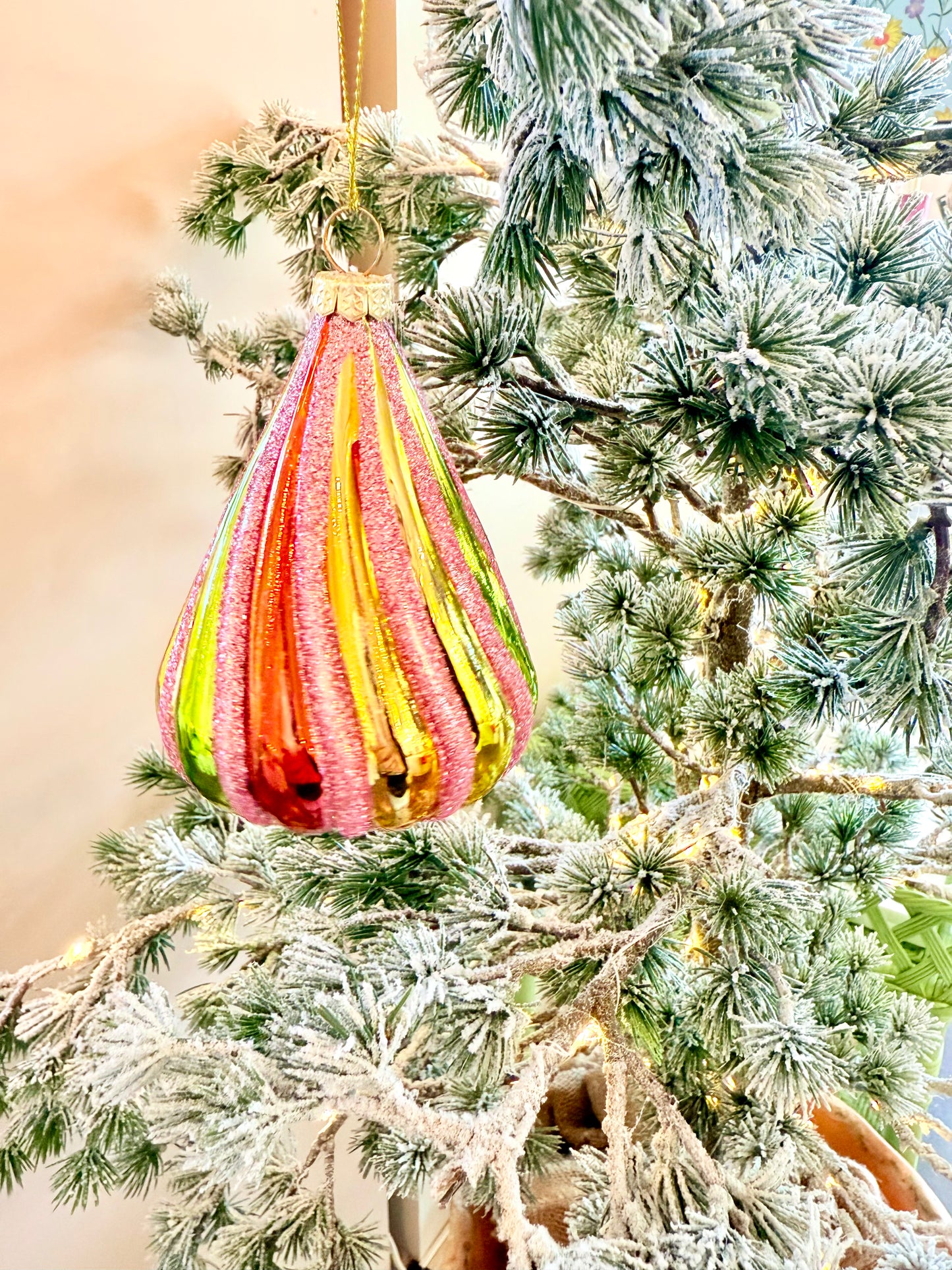 Rainbow Glass Ornament