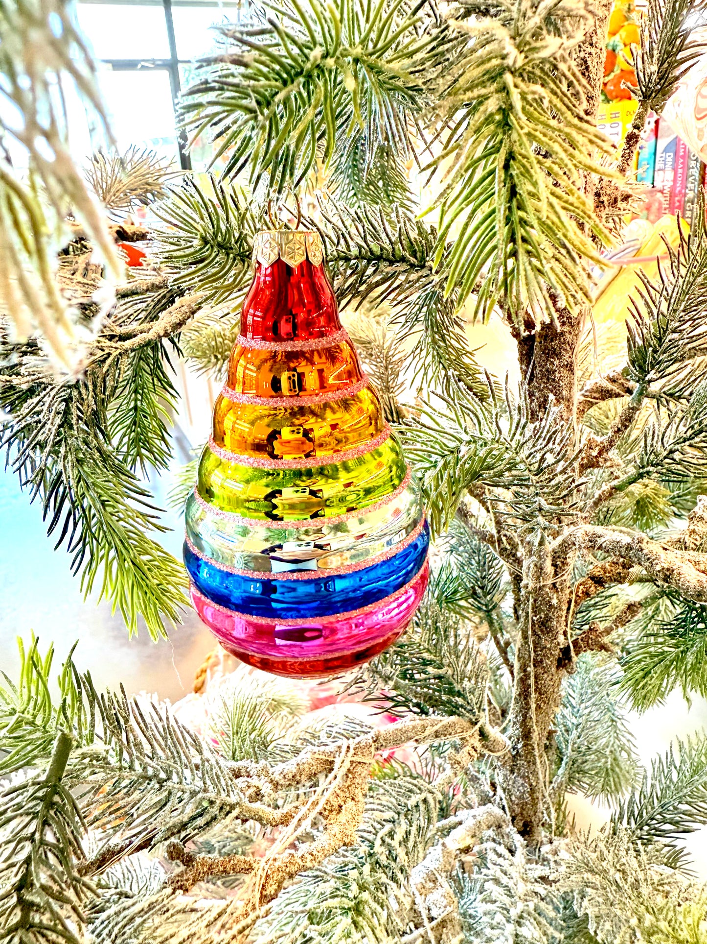 Rainbow Glass Ornament