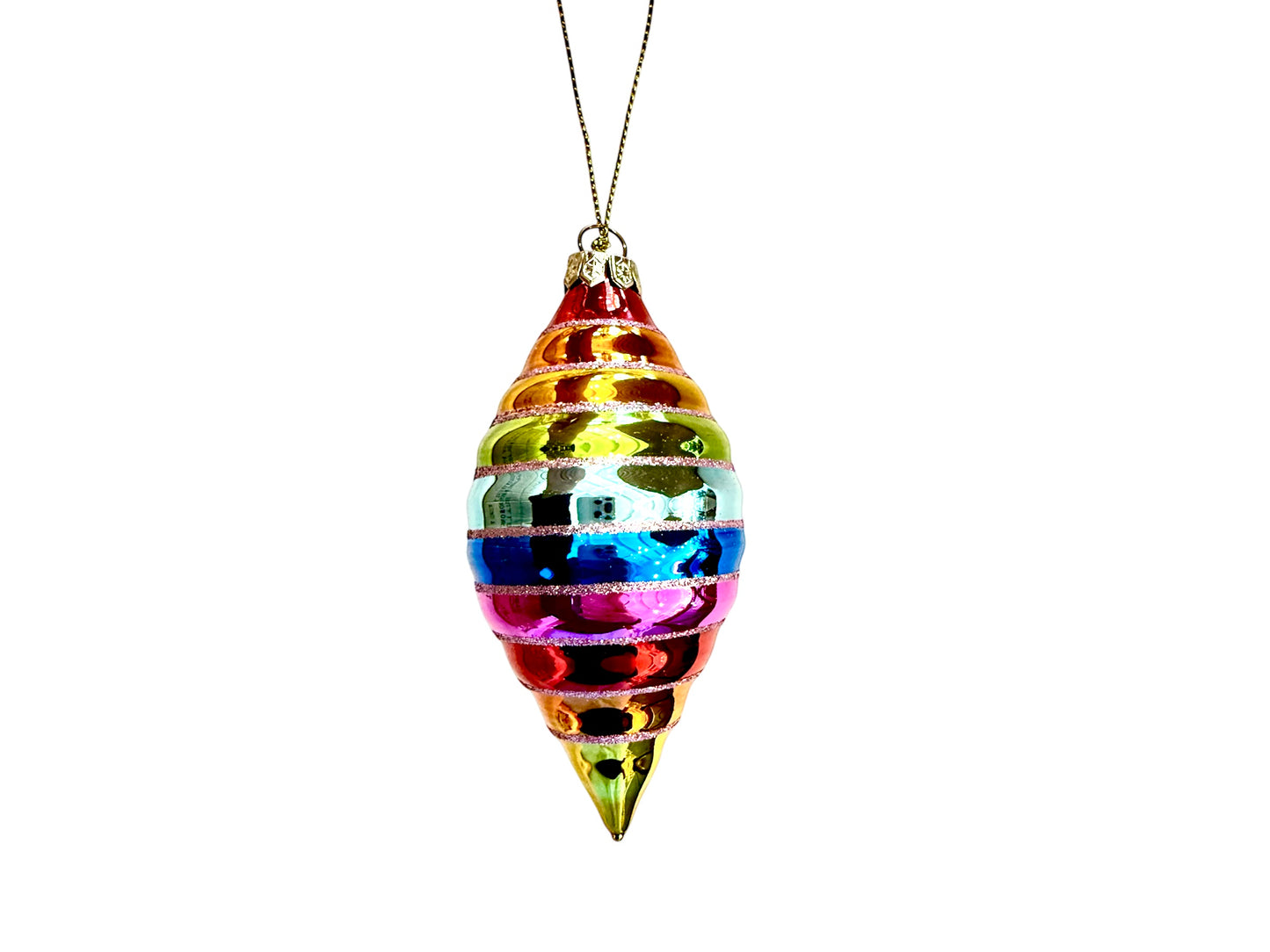Rainbow Glass Ornament