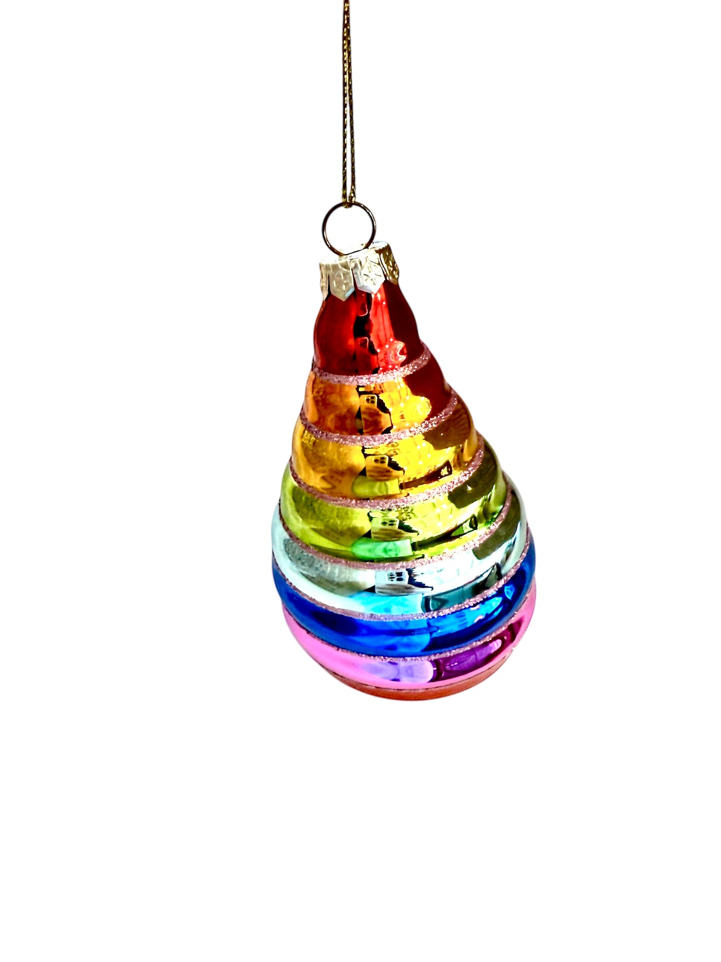 Rainbow Glass Ornament