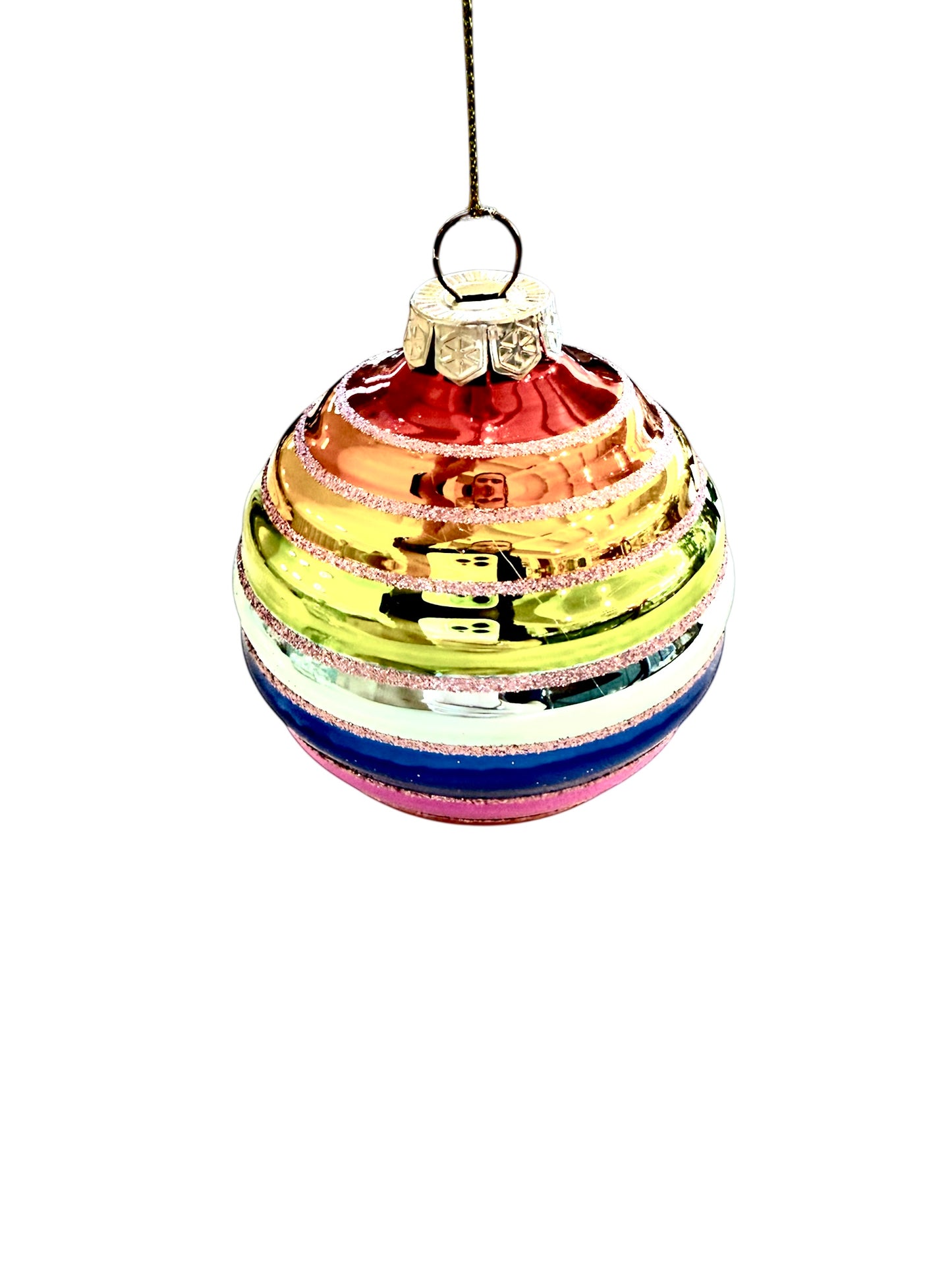 Rainbow Glass Ornament