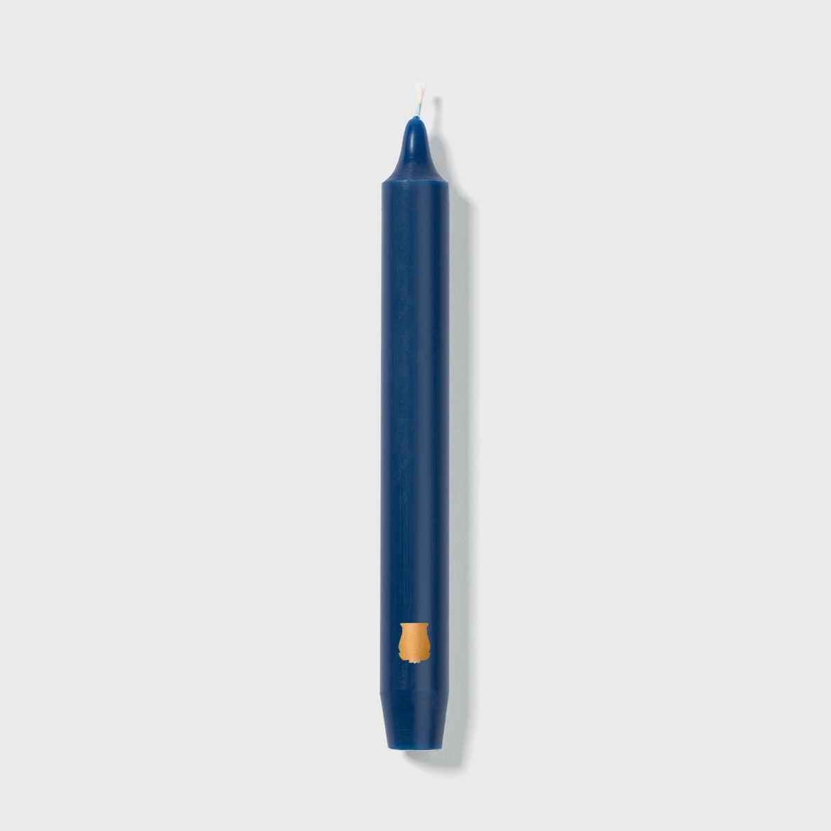 Navy Blue Madeleine Taper Candle