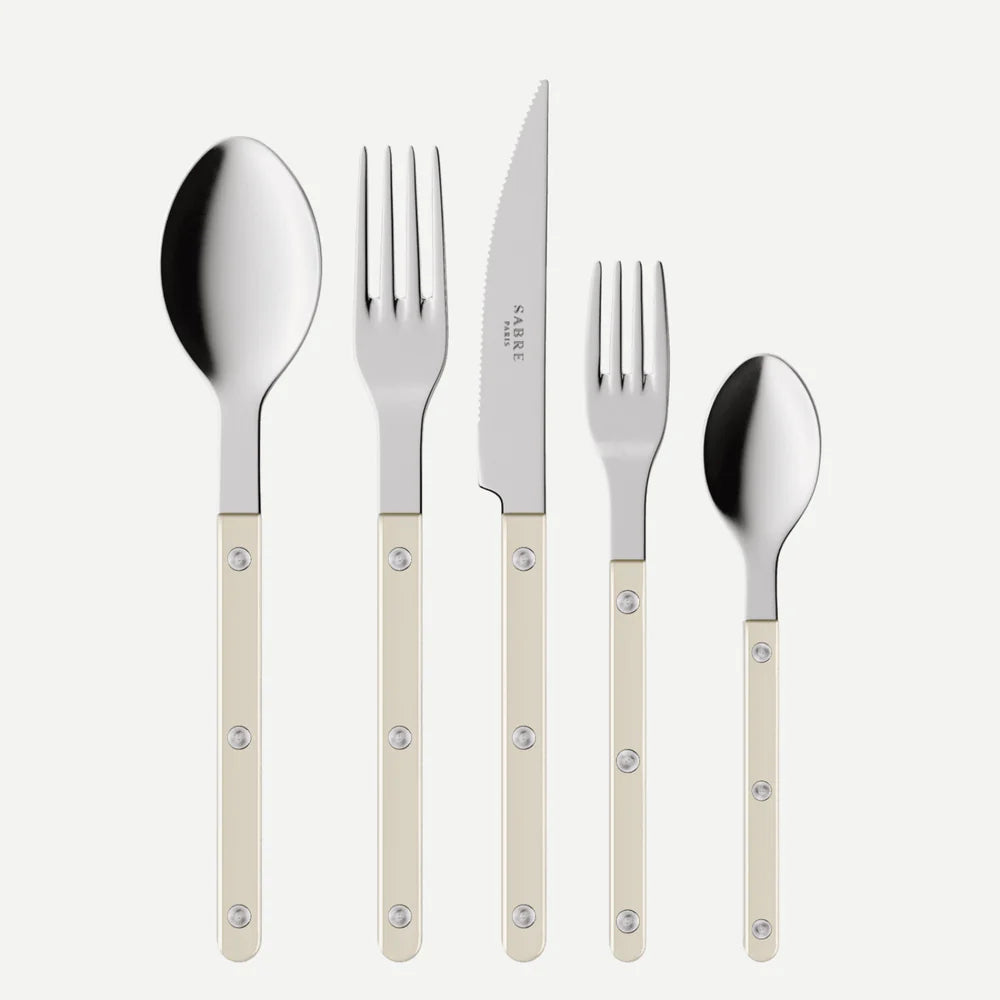 5 pc. Bistrot Pearly Pearl Sabre Flatware Set