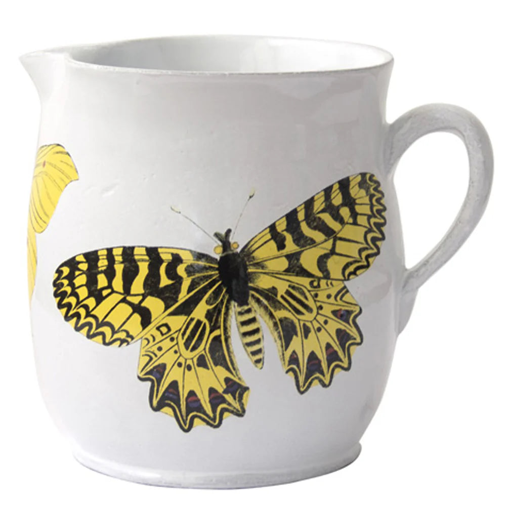 Yellow Butterflies Pitcher by Astier de Villatte
