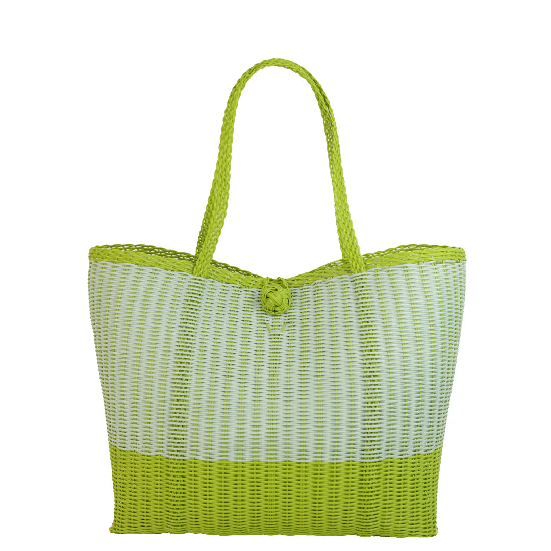 The Lilley Line Medium Market Bag in Seaglass/Pear