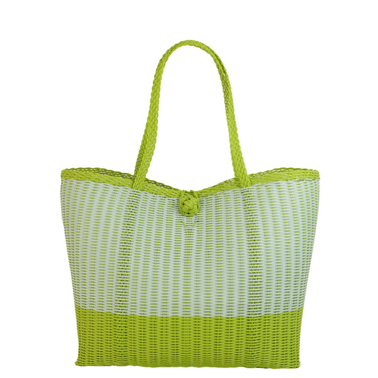 The Lilley Line Medium Market Bag in Seaglass/Pear