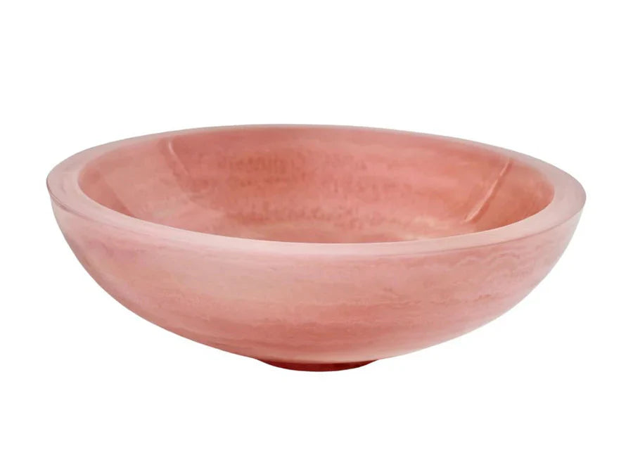 Large Resin Salad Bowl Pink