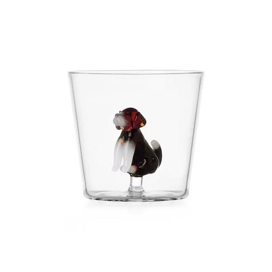 English Foxhound Dog Glass Tumbler