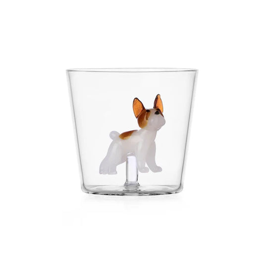 French Bulldog Dog Glass Tumbler