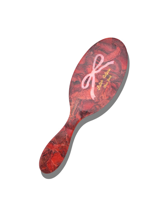 Hand-Painted Vintage Bow Great Hair Day Brush