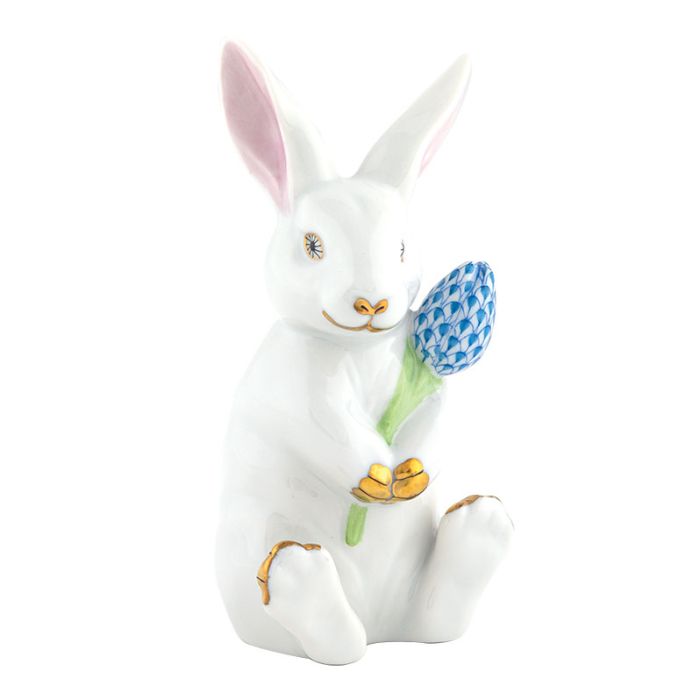 Herend Blosson Bunny Blue