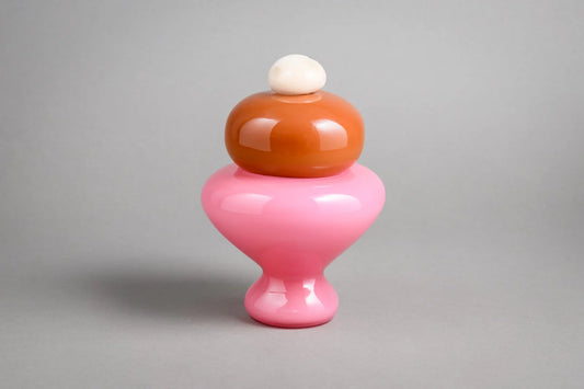 Helle Mardahl The Jar Medi in Cream, Almond, & Pink