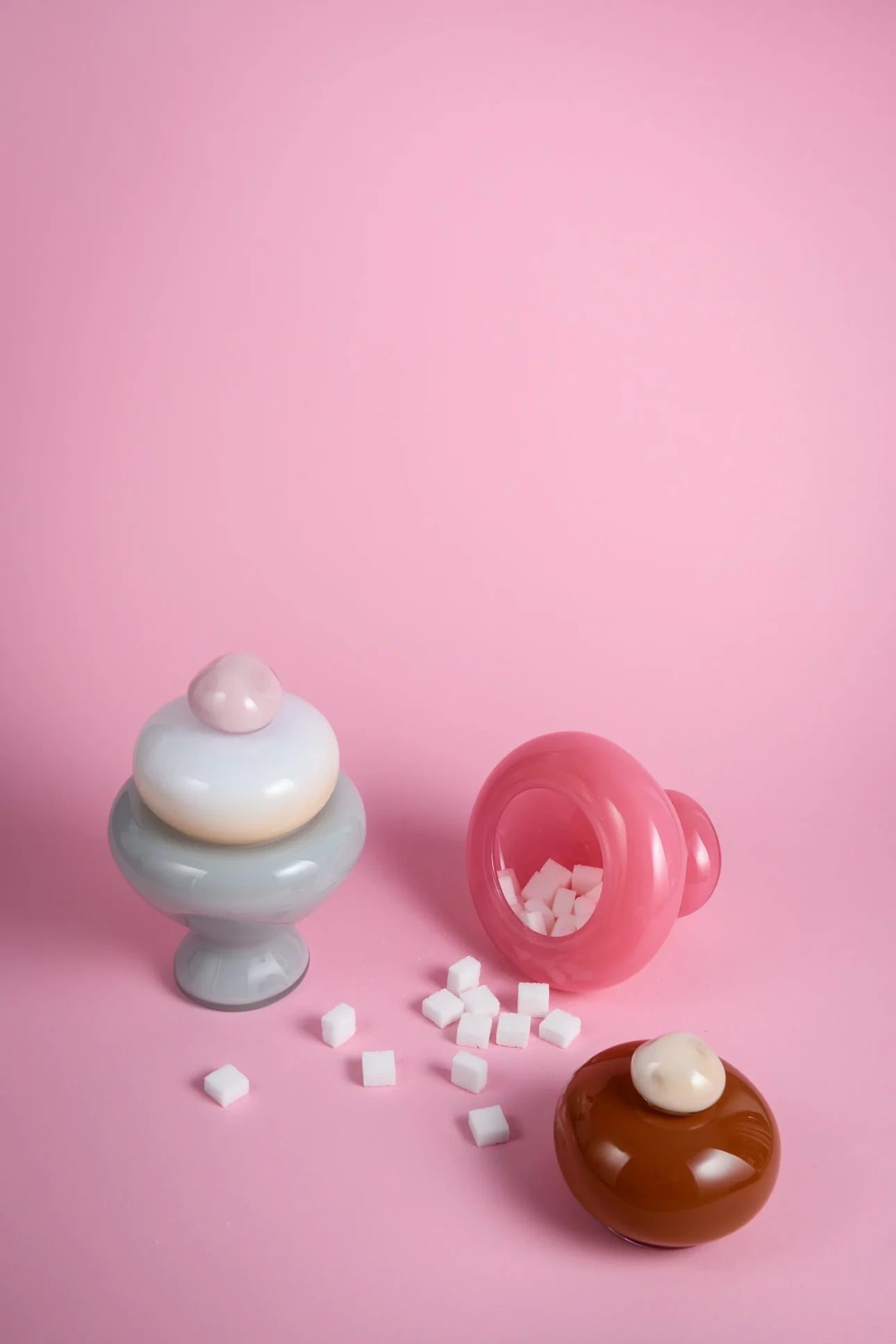 Helle Mardahl The Jar Medi in Cream, Almond, & Pink