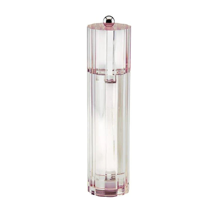 Light Pink   Icy Flute Salt or Pepper Mill