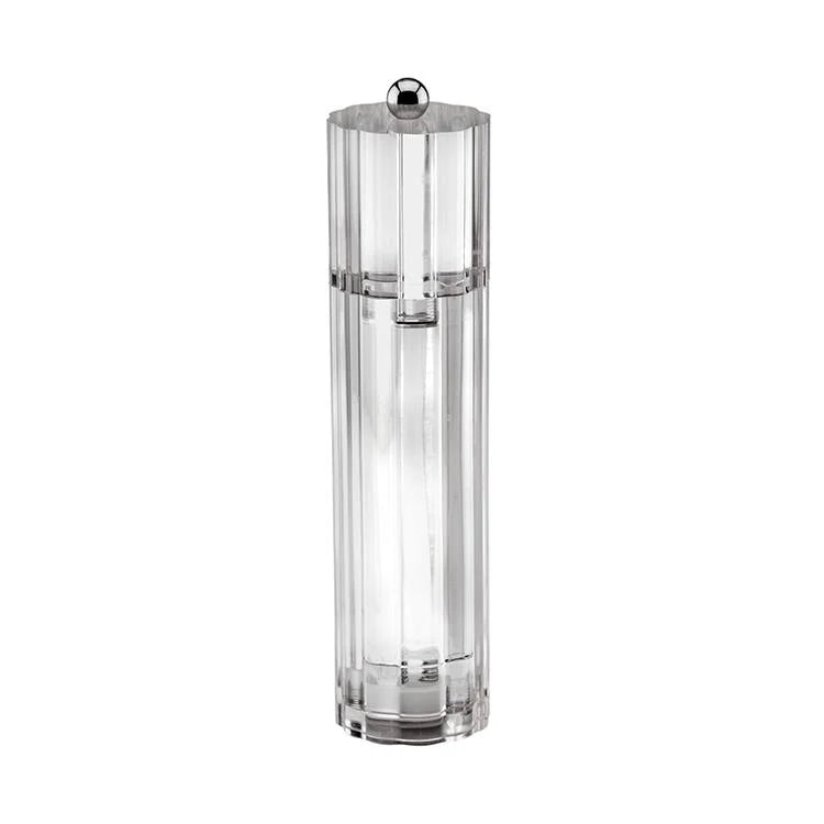 Clear  Icy Flute Salt or Pepper Mill