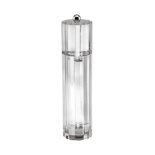 Clear  Icy Flute Salt or Pepper Mill