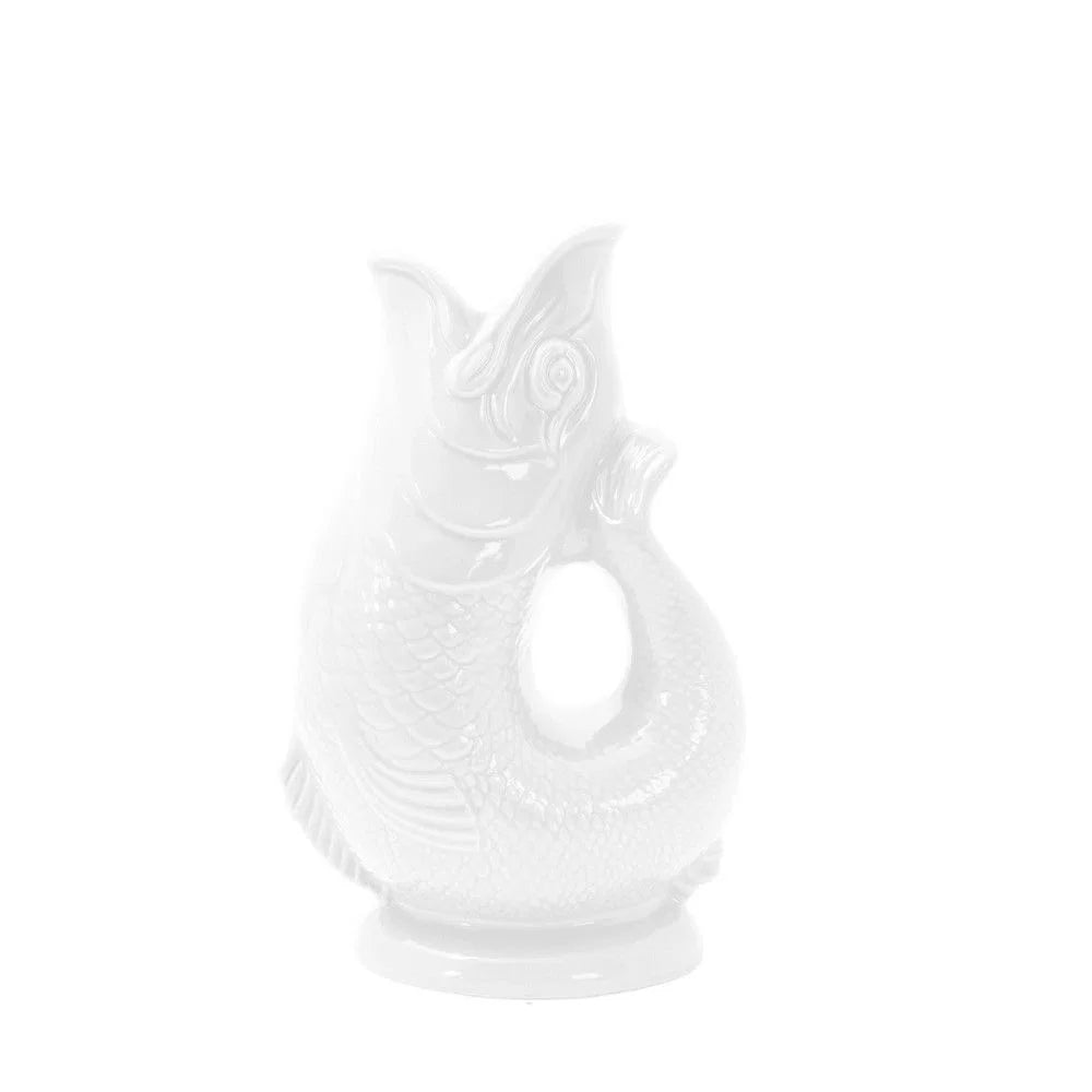 White Gluggle Jug Extra Large