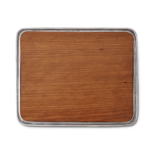 Bar Tray with Wood Insert