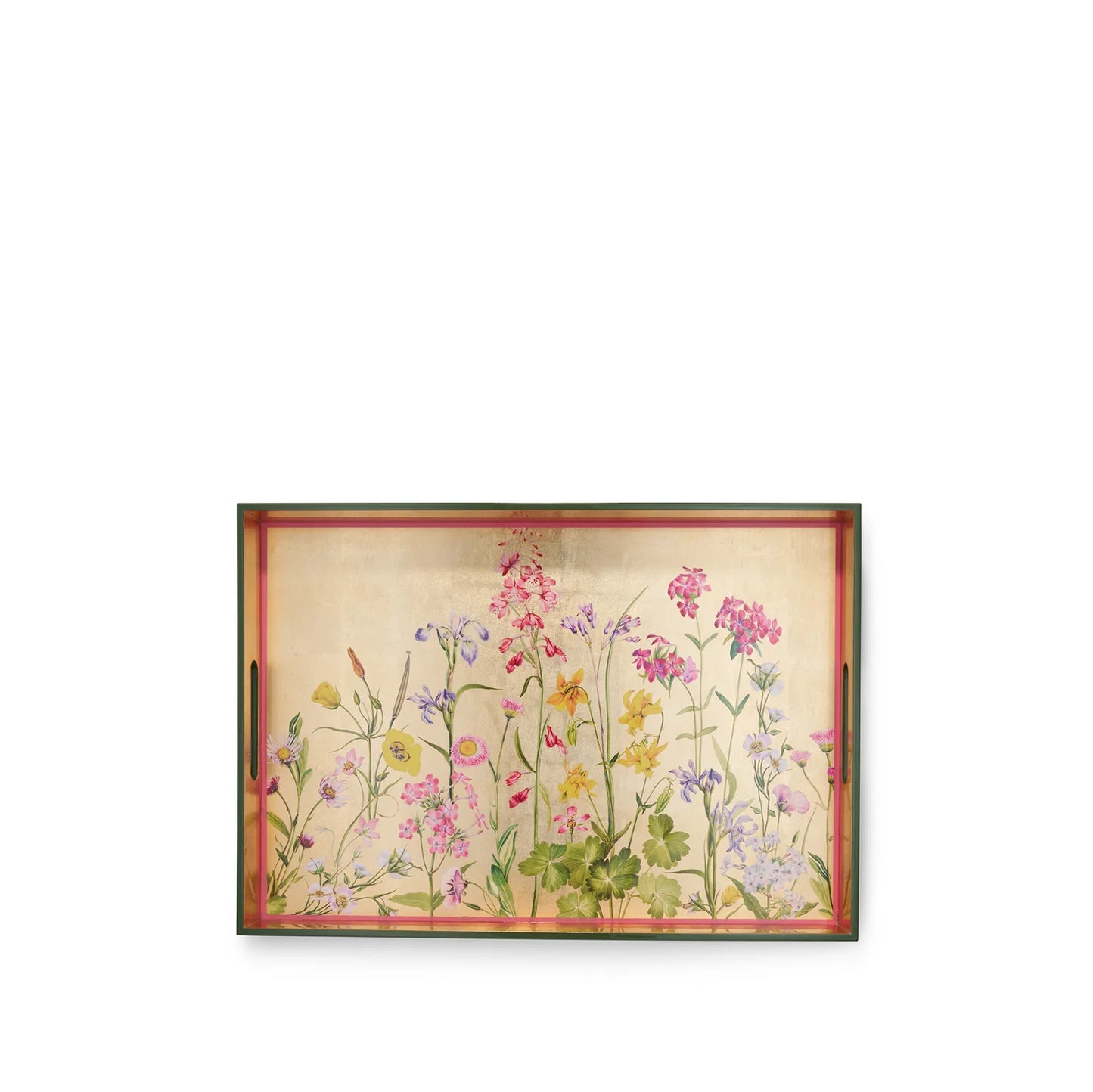 Gold Leaf Our June Rectangular Lacquered Tray