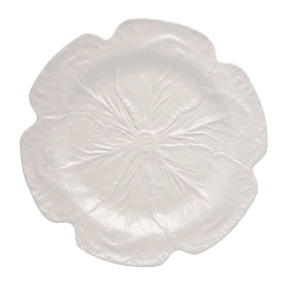 Bordallo Pinheiro Cabbage Charger Plate in Creme