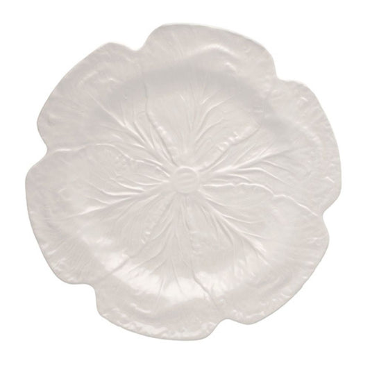 Bordallo Pinheiro Cabbage Charger Plate in Creme