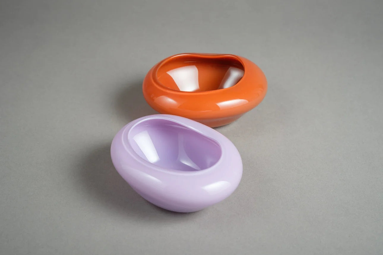 Helle Mardahl The Candy Dish Pair in Milky Lavender and Almond