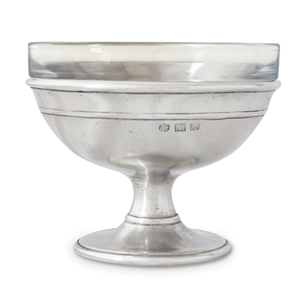 Match Pewter: Dessert Dish with Glass
