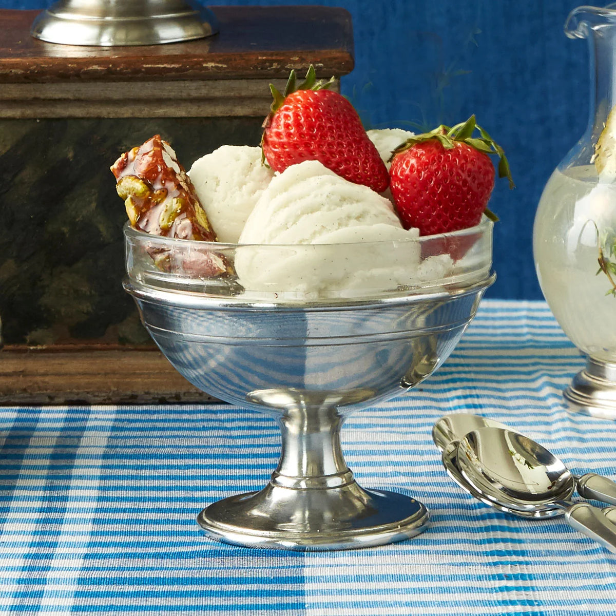 Match Pewter: Dessert Dish with Glass