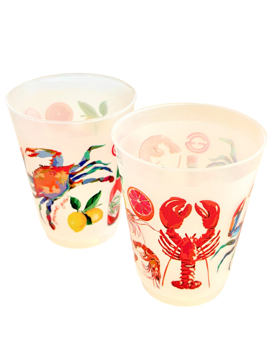 Seafood Fest Shatterproof Cups, Set of 10
