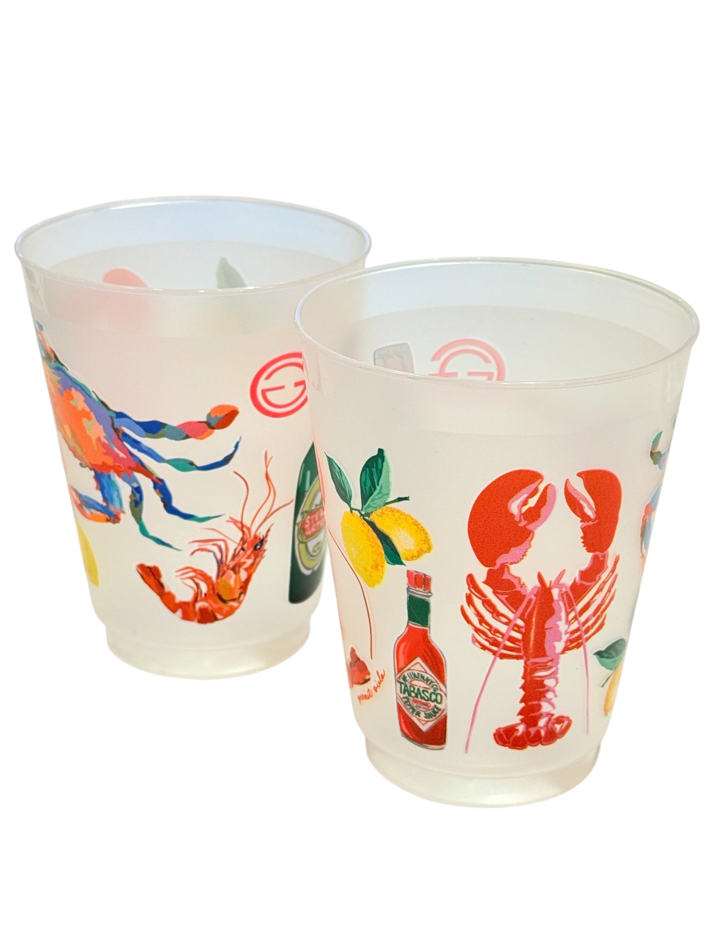 Seafood Fest Shatterproof Cups, set of 10