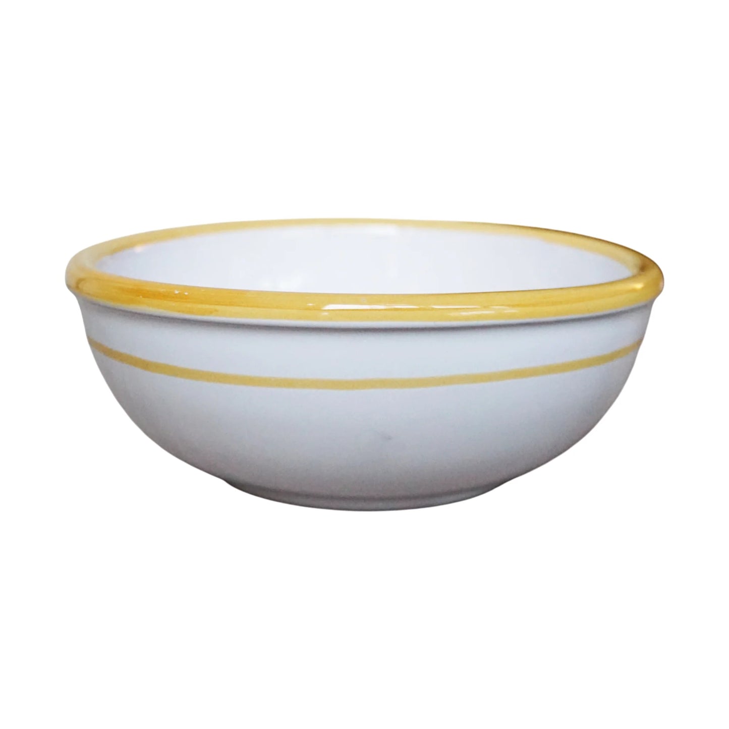 Italian Striped Ceramic Bowl