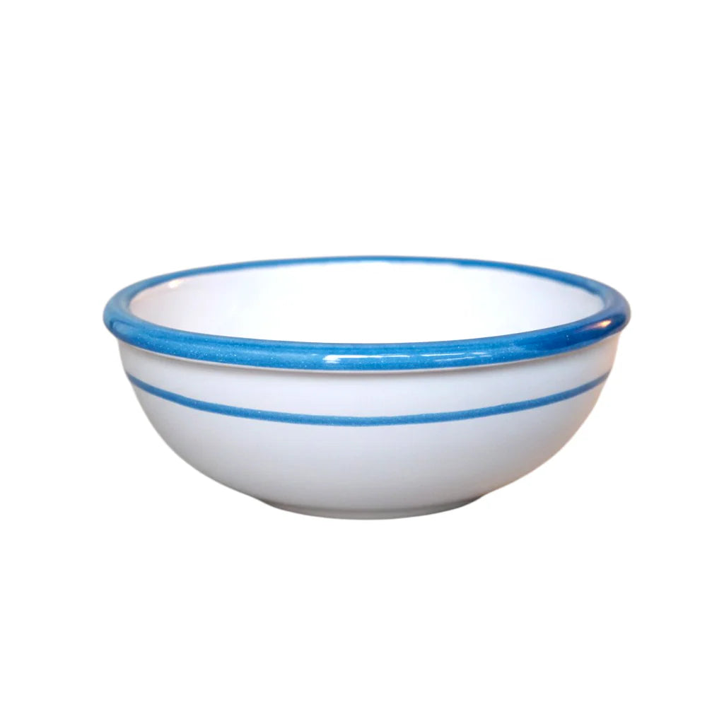 Italian Striped Ceramic Bowl