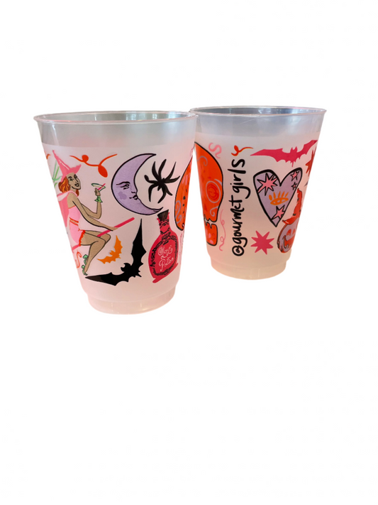 Tipsy Witch Shatterproof Cups, Set of 10