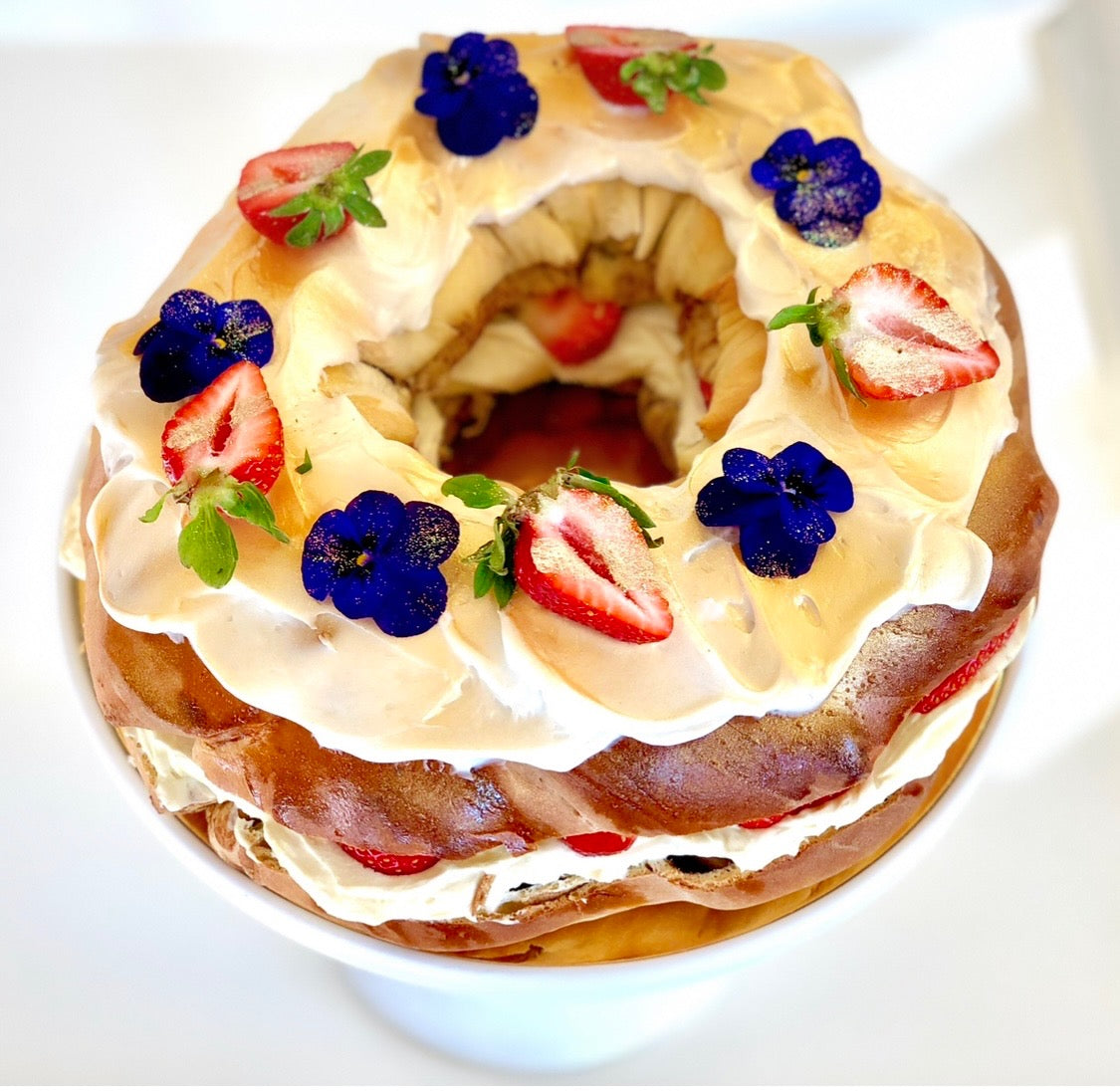 Berry Chantilly King Cake