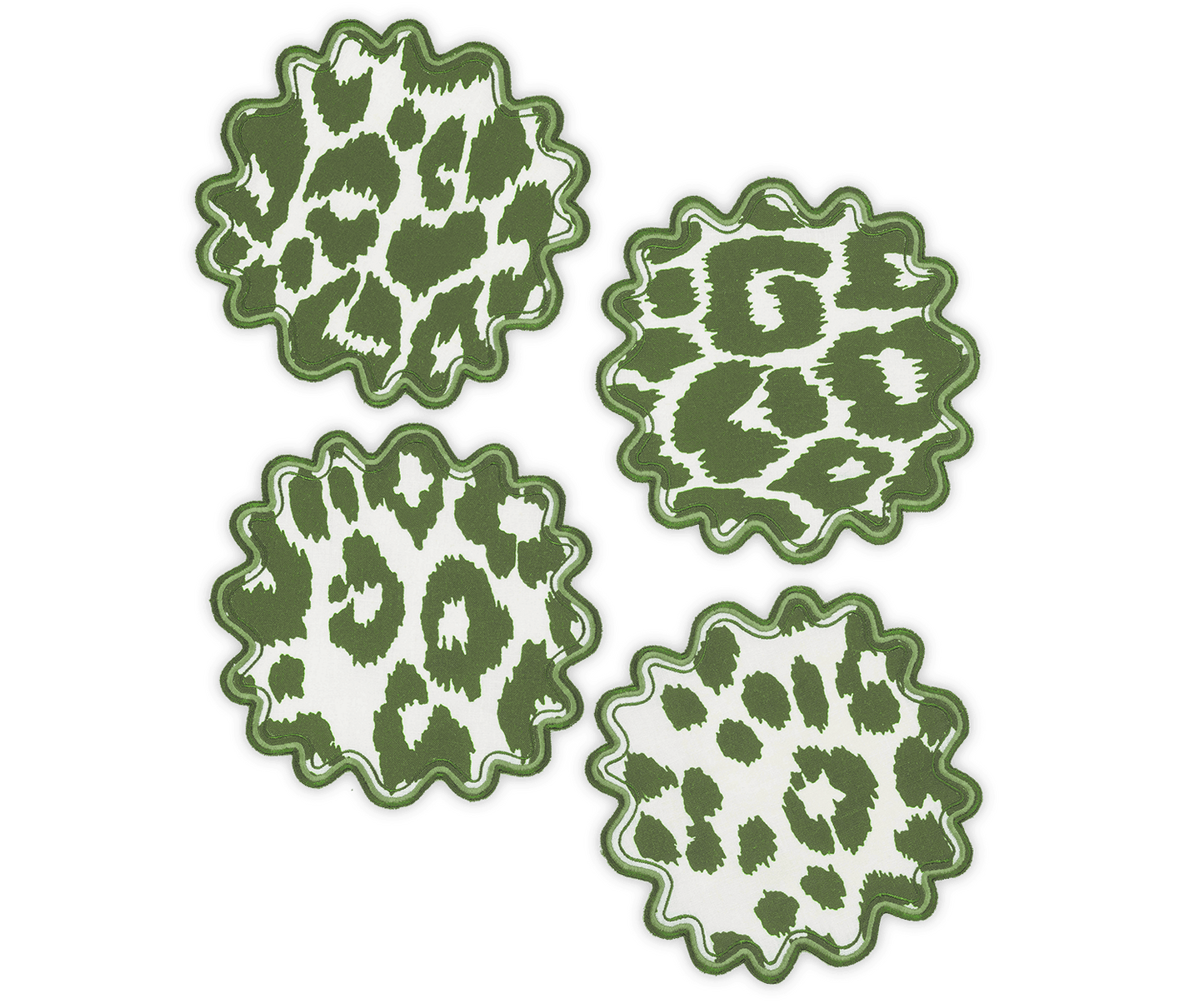 Iconic Leopard Cocktail Napkins - Green