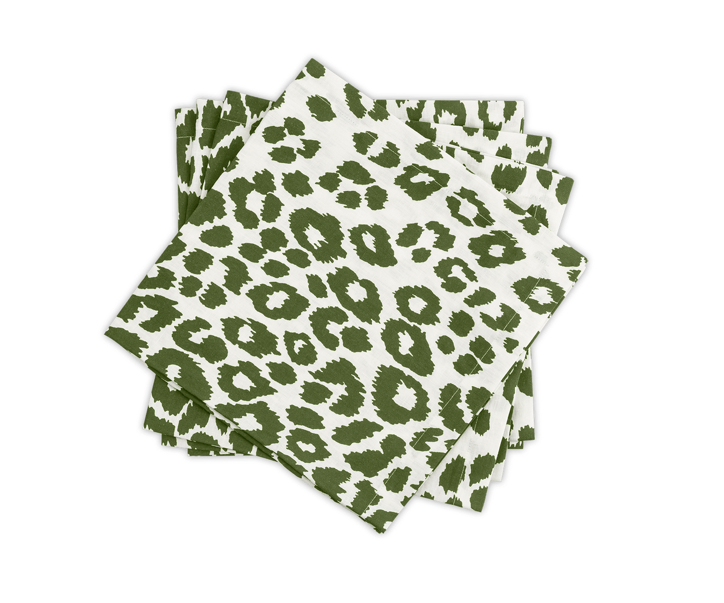 Iconic Leopard Napkins - Green