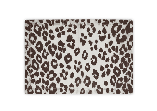 Iconic Leopard Placemat - Cinder