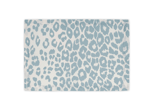 Iconic Leopard Placemat -Sky
