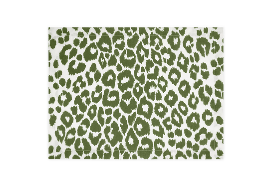 Iconic Leopard Placemat - Green