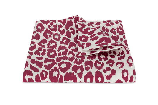 Iconic Leopard Tablecloth - Crimson