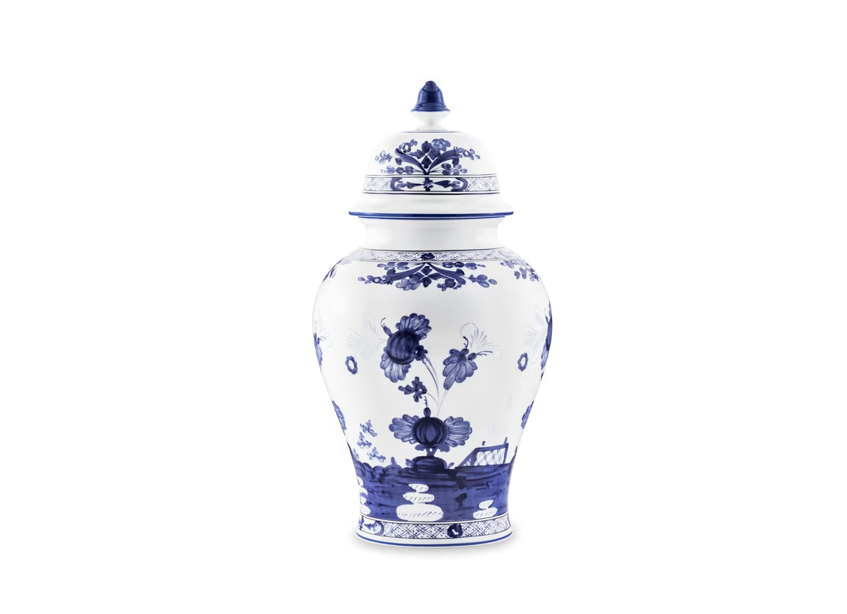 Oriente Italiano Indaco Large Potiche Vase by Ginori 1735