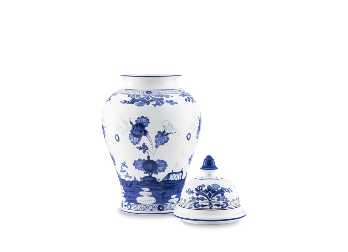 Oriente Italiano Indaco Large Potiche Vase by Ginori 1735