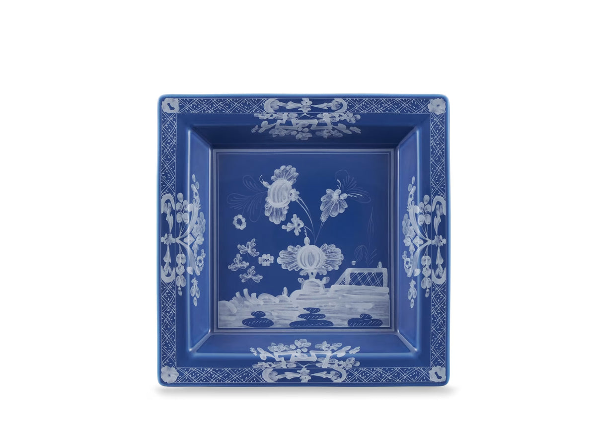 Oriente Italiano Indaco Square Change Tray by Ginori 1735