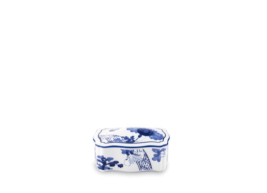 Oriente Italiano Indaco Jewelry Box with Cover by Ginori 1735
