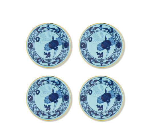 Oriente Italiano Iris 4pc. Coaster Set by Ginori 1735